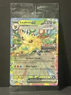 Pokemon Leafeon ex 006/131 Sealed Stamped Promo Card Prismatic Evolutions - Image 1