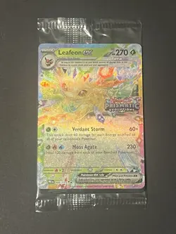 Pokemon Leafeon ex 006/131 Sealed Stamped Promo Card Prismatic Evolutions - Image 2