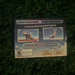 Brand NEW Shiny Koraidon & Miraidon Pokemon Scarlet Violet Code Card - Gamestop - Image 1