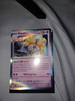 Pokemon Espathra 081/182 Paradox Rift Holo TCG Card SV04 - Image 1