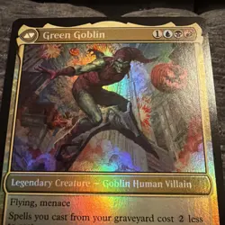NORMAN OSBORN / GREEN GOBLIN MTG Spider-man (Foil) Mythic Rare FOIL Card Marvel - Image 3