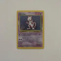 Pokemon TCG Mewtwo 10/102 1999 Base Set Holo Unlimited Rare Card - Image 1