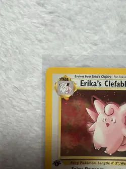 ERIKA'S CLEFABLE Pokemon Card - WOTC - 1st Edition - Gym Heroes - 3/132 - NM (A) - Image 3