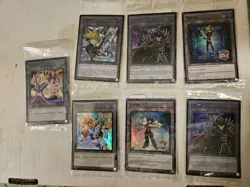 Yugioh 7 Card Token Lot All Sealed Nm Condition Supreme King Jaden - Image 1