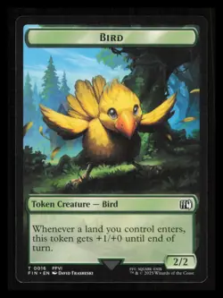 Bird T 0016/0014 Wizard Creature Emblem Token Final Fantasy FIN MTG Card - Image 1