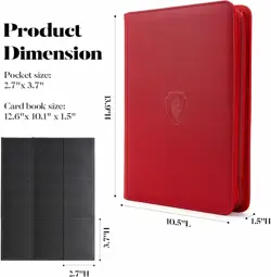 9 Pocket Zipper Card Binder - 360 Capacity for Trading & Sports Cards - Image 4