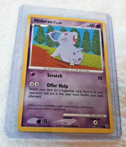 Nidoran F 71/111 Rising Rivals Pokemon Card Common Non-Holo TCG Trading Game - Image 1