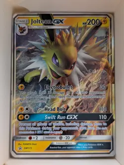 Pokemon TCG - Jolteon GX SM173 SUN & MOON Black Star Promo Holo Card - Image 1