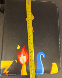 Pokemon/Card Black storage book with 50-4 slot sleeves 9.5"x7.25" - Image 4