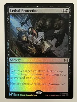 Lethal Protection Marvel's Spider-Man: Eternal-Legal Foil MTG NM - Image 1