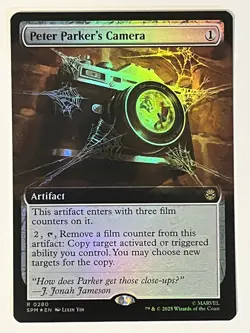 Peter Parker's Camera (Extended Art) Marvel's Spider-Man Foil MTG NM - Image 1