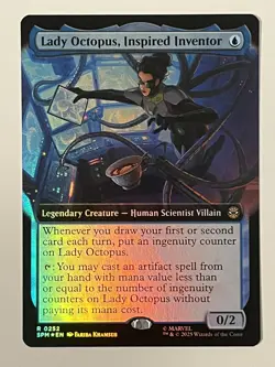 Lady Octopus, Inspired Inventor (Extended Art) Marvel's Spider-Man Foil MTG NM - Image 1