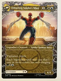 Peter Parker (0208) (Borderless) Marvel's Spider-Man Non-Foil MTG NM - Image 2