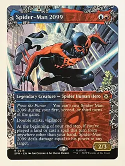 Spider-Man 2099 (0216) (Borderless) Marvel's Spider-Man Non-Foil MTG NM - Image 1