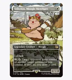 Stiltzkin, Moogle Merchant (Borderless) Final Fantasy (FIN) MTG Rare #327 | Reg - Image 1