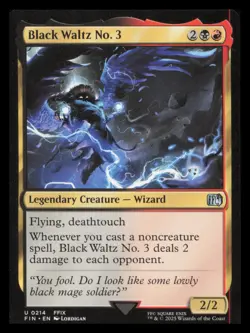 Black Waltz No. 3 Final Fantasy MTG Uncommon Vivi - Image 1