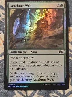 Arachnus Web FOIL Double Masters MTG Magic - Image 3