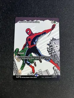 Heroic Intervention (Borderless) 0034 - Marvel's Spider-Man MTG NM/M - Image 1