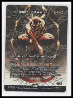 MTG Iron Spider, Civil Warrior Regular Rare Marvel Spider-Man 2025 - Image 1