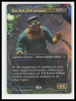 MTG Doc Ock, Evil Inventor #24 Regular Rare Marvel Spider-Man 2025 - Image 1