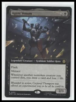 MTG Agent Venom (Extended Art) Regular Mythic - Spider-Man Universes Beyond - Image 1