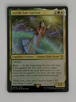 MTG Aerith, Last Ancient FFVII FF7 NM (Surge Foil) Commander:Final Fantasy 76 - Image 2