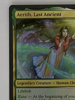 MTG Aerith, Last Ancient FFVII FF7 NM (Surge Foil) Commander:Final Fantasy 76 - Image 3