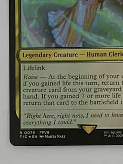 MTG Aerith, Last Ancient FFVII FF7 NM (Surge Foil) Commander:Final Fantasy 76 - Image 5
