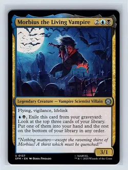 Morbius the Living Vampire #137 Regular Uncommon MTG 25 Marvel's Spider-Man - Image 1