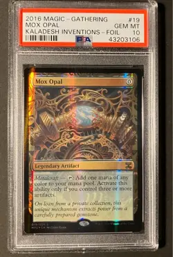 2016 MTG Mox Opal PSA10 | Kaladesh Inventions Foil | Masterpiece Artifact - Image 1