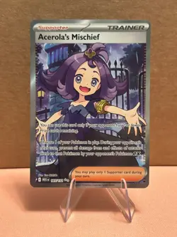 Acerola's Mischief 165/132 Pokemon Mega Evolution Full Art NM - Image 1