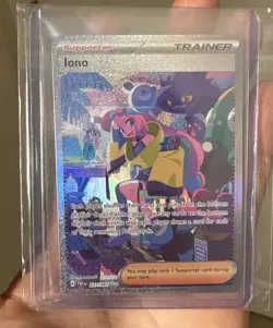 Pokemon Iono 237/091 Paldean Fates Holo Special Illustration Rare - Image 1