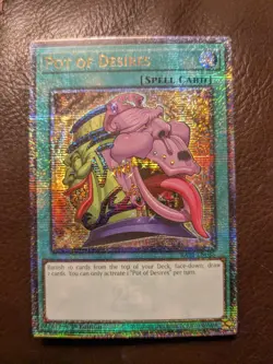 Yugioh Pot Of Desires RA01-EN056 Quarter Century Rare 1st Edition - Image 1