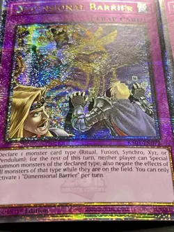 3x Dimensional Barrier | RA01-EN072 | Quarter Century Secret Rare | NM | YuGiOh! - Image 2