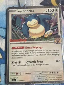 NEW Pokemon Journey Together Hop’s Snorlax GameStop Promo Card - FACTORY SEALED - Image 1