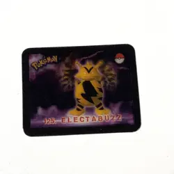 ELECTABUZZ + POLIWHIRL Pokemon Stadium Action 3D 2000 Card - Image 1