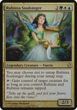 2x Rubinia Soulsinger - Foil Oversized Commander 2013 MP MTG - Image 1