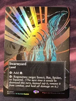 Swarmyard - Stellar Sights - Borderless FOIL - Edge of Eternities #87 Rare, NM - Image 1