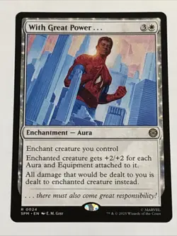 MTG Universes Beyond: Spider-man With Great Power... 0024 NM Rare - Image 1