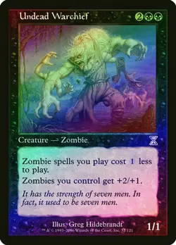 MTG LP Undead Warchief FOIL Time Spiral - Timeshifted - Image 1
