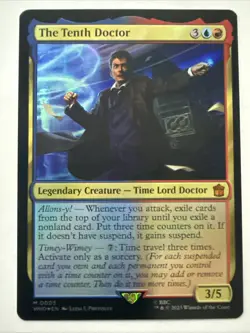 MTG The Tenth Doctor 0003 (Foil) Universes Beyond: Doctor Who NM WHO - Image 1