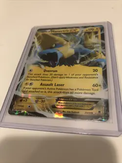 Pokemon TCG Manectric-EX Phantom Forces 23/119 Holo Holo Rare EX LP - Image 2