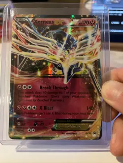 Pokemon TCG Xerneas-EX XY Black Star Promos XY07 Holo Promo Lightly Played To MP - Image 1
