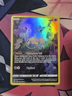 Pokemon Mew GG10/GG70 Crown Zenith Ultra Rare Holo Full Art 2023 Sleeping Mew - Image 1