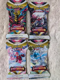 Lost Origin Sleeved Booster Packs X4 - Pokemon TCG - Art Set - Image 1