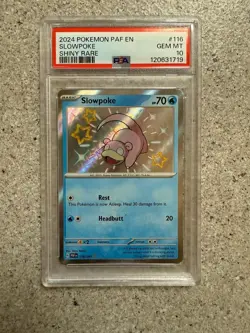 2024 POKEMON PALDEAN FATES #116 SLOWPOKE PSA 10. NEW CERT 8/25 - Image 1