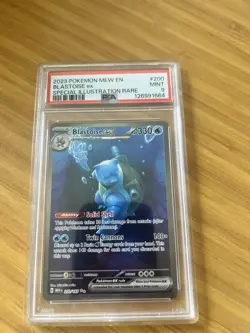 Pokemon TCG Blastoise EX Sir 200/165 Scarlet & Violet 151 PSA 9 English - Image 1