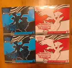 Pokemon SV Black Bolt & White Flare Elite Trainer Box ETB 2x Set of 2 (4 Total) - Image 1