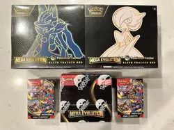 Mega Evolution Lot - Pokemon Center ETBs, Enhanced Booster Box & 2 Bundles - Image 1