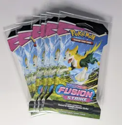Pokemon TCG: Sword & Shield Fusion Strike Lot of 6 Sleeved Booster Packs - Image 1